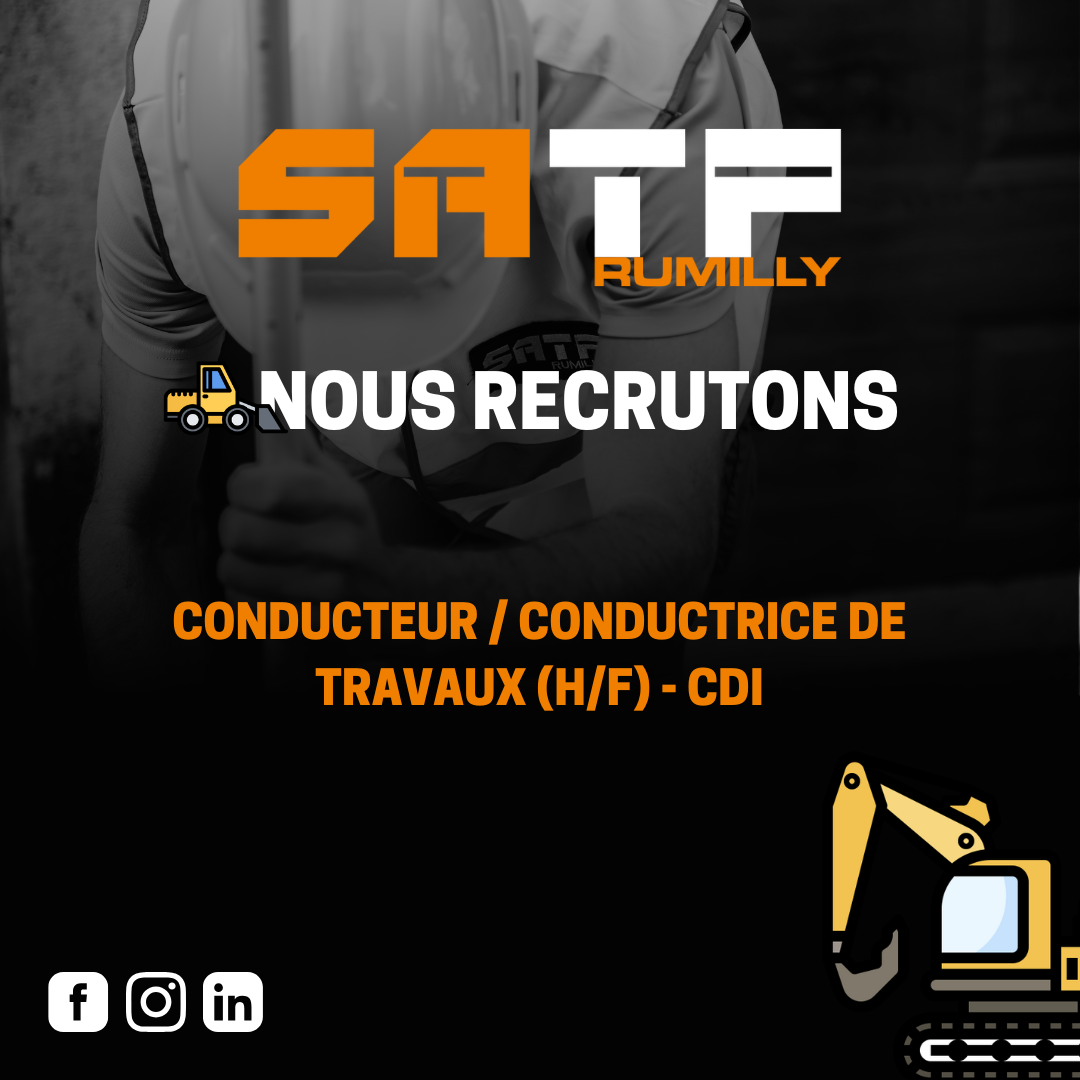 CONDUCTEUR / CONDUCTRICE DE TRAVAUX (H/F) CONDUCTEUR / CONDUCTRICE DE TRAVAUX (H/F)