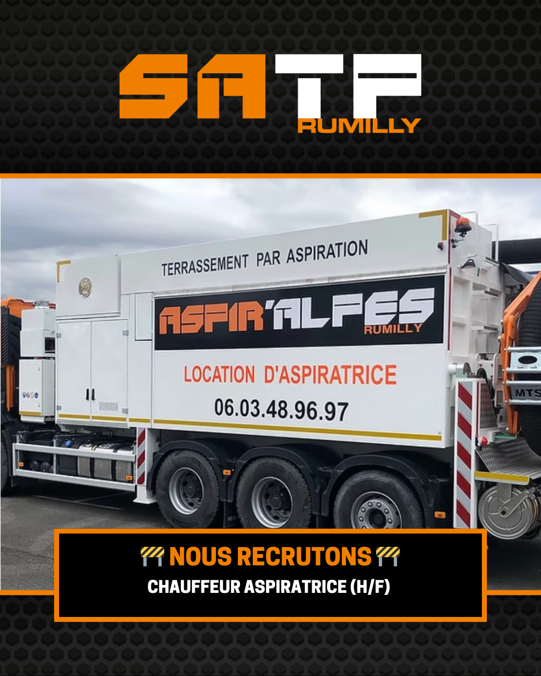 CHAUFFEUR ASPIRATRICE offre emploi BTP Rumilly